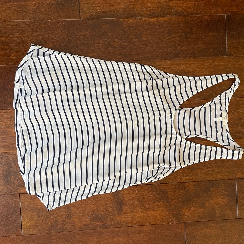 Joie Navy and White stripe tank